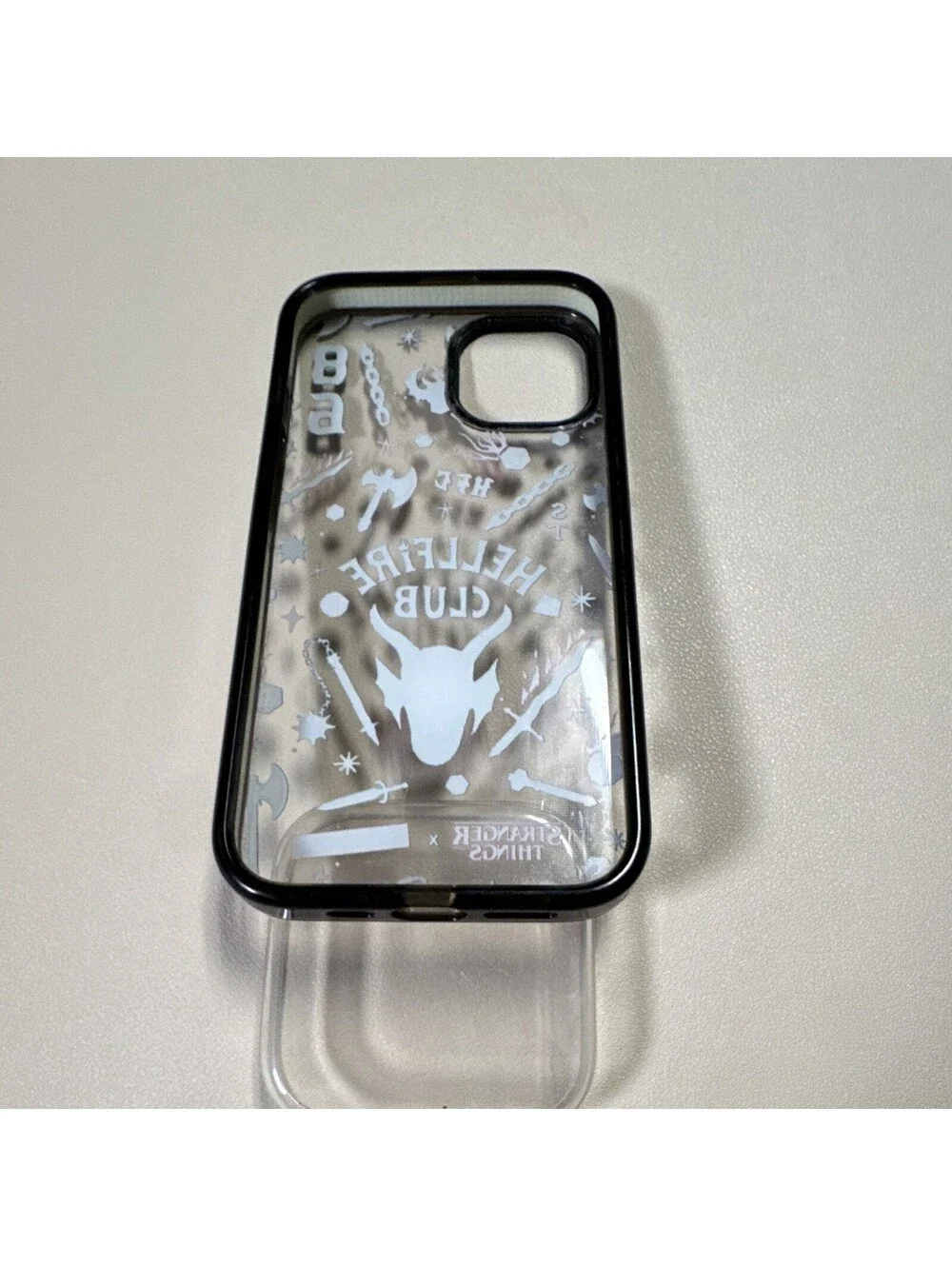 CASETiFY Stranger Things Hellfire Club Black Back Case for iPhone 13